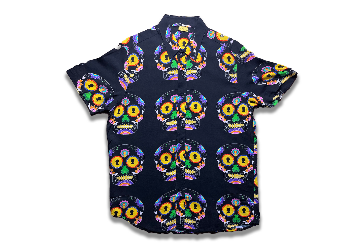 Button up Shirt "CALAVERAS" Black | Lè Phresh - Lè Phresh