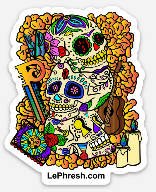 Tres Calaveras Sticker - Lè Phresh 